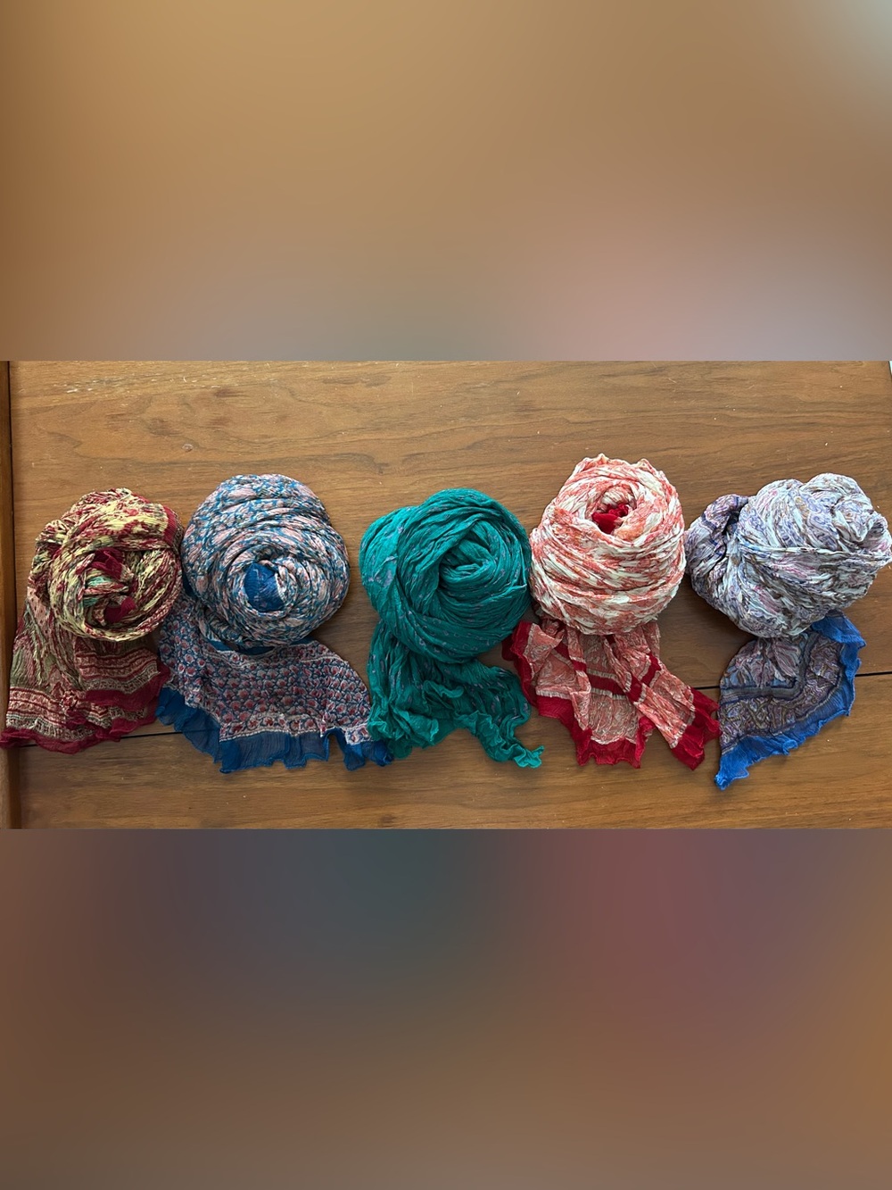 5 ANOKHI Block print Scarves